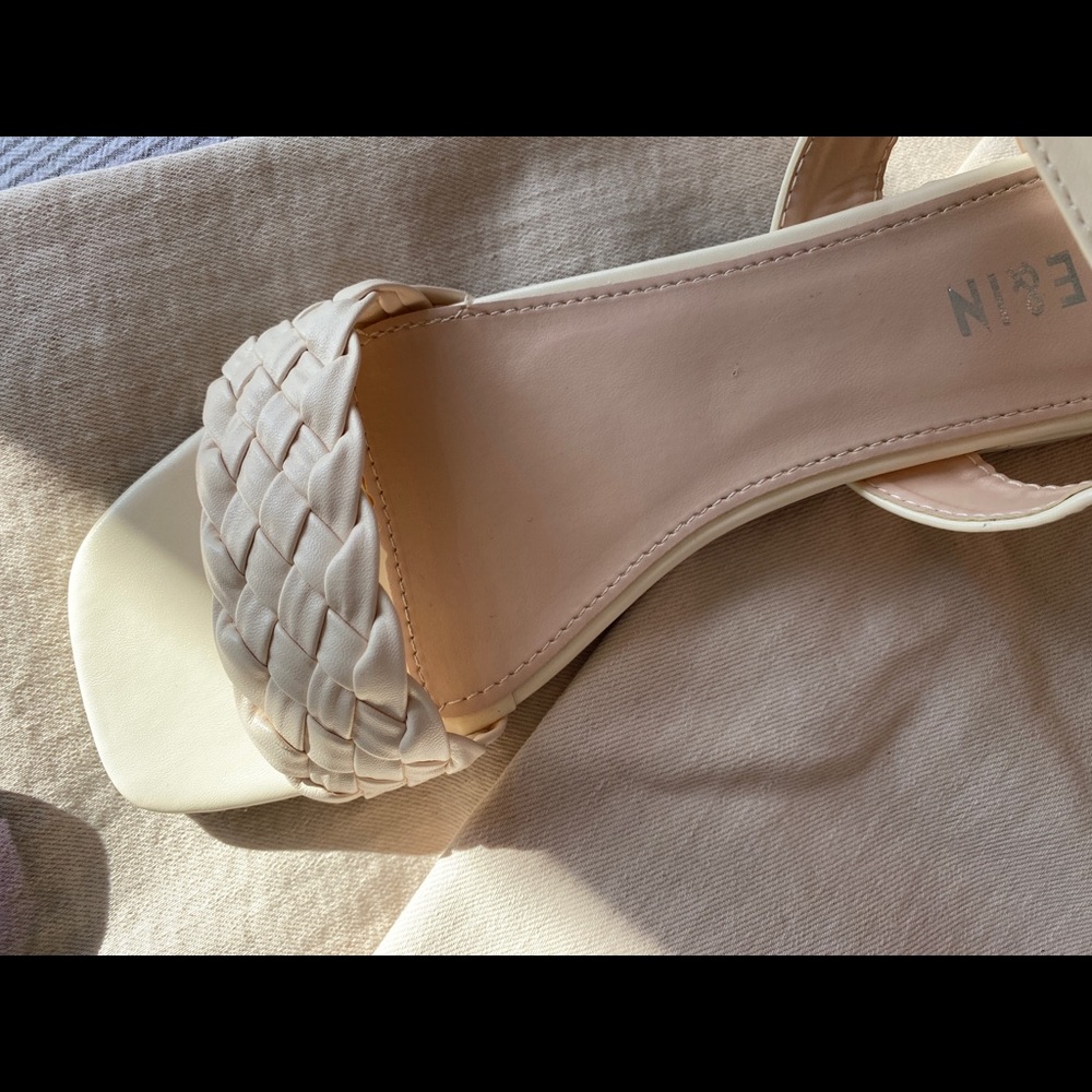 NWT Cream Braided Strap Sandals - Picture 14 of 16
